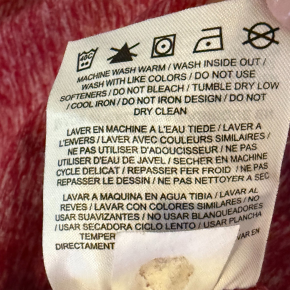 Nike Dri Fit Running Shirt Women's Medium Heather Red Full Sleeve 1/4 Zip LS - Picture 7 of 7